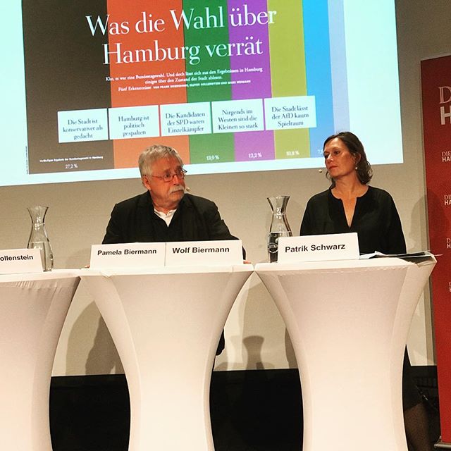 Nachbereitung #seiwaehlerisch #wolfbiermann #pamelabiermann #ZEITHamburg #Zeitstiftung #btw17 #heinekomm